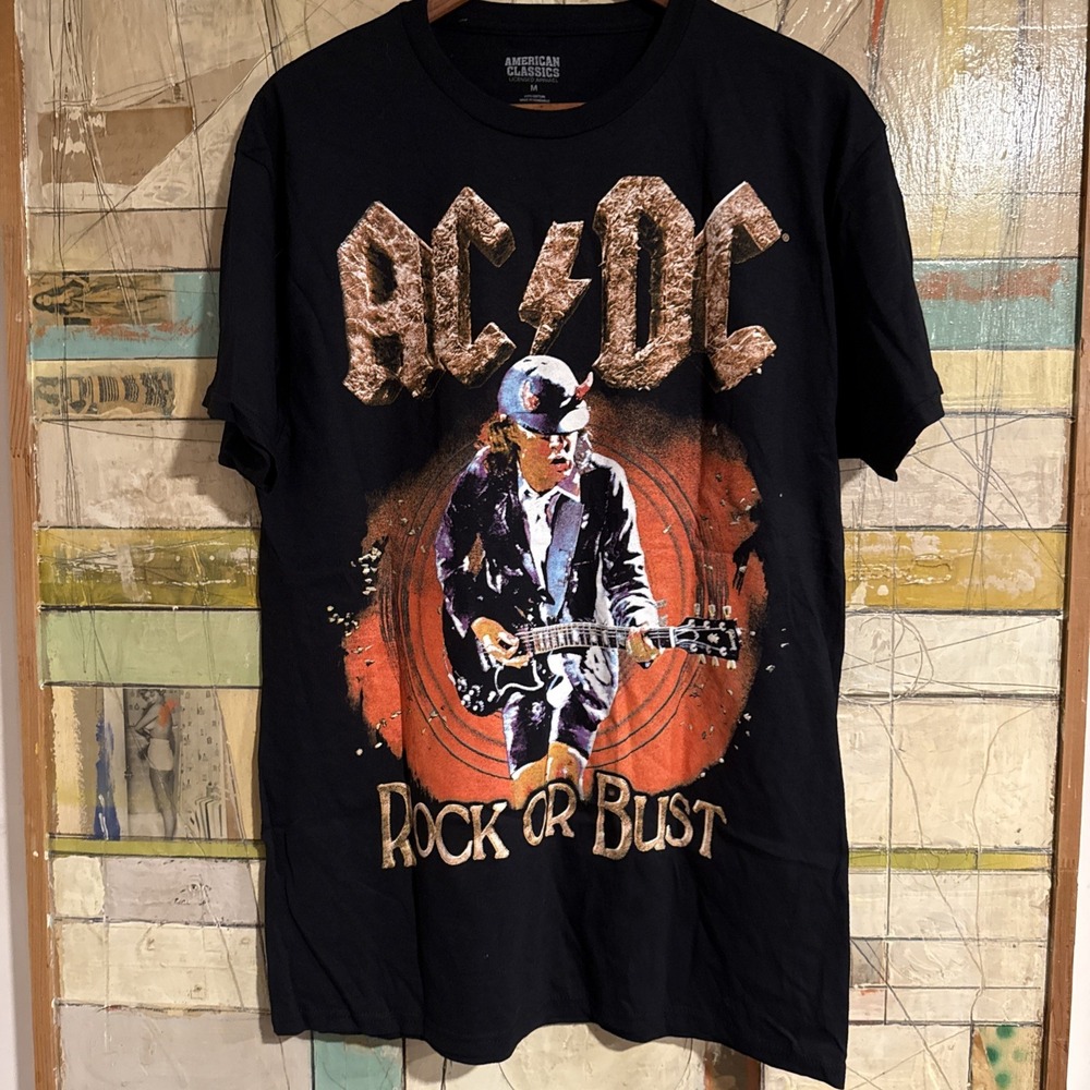 American Classics AC/DC Rock or Bust Graphic Print T-Shirt‎ Men's M